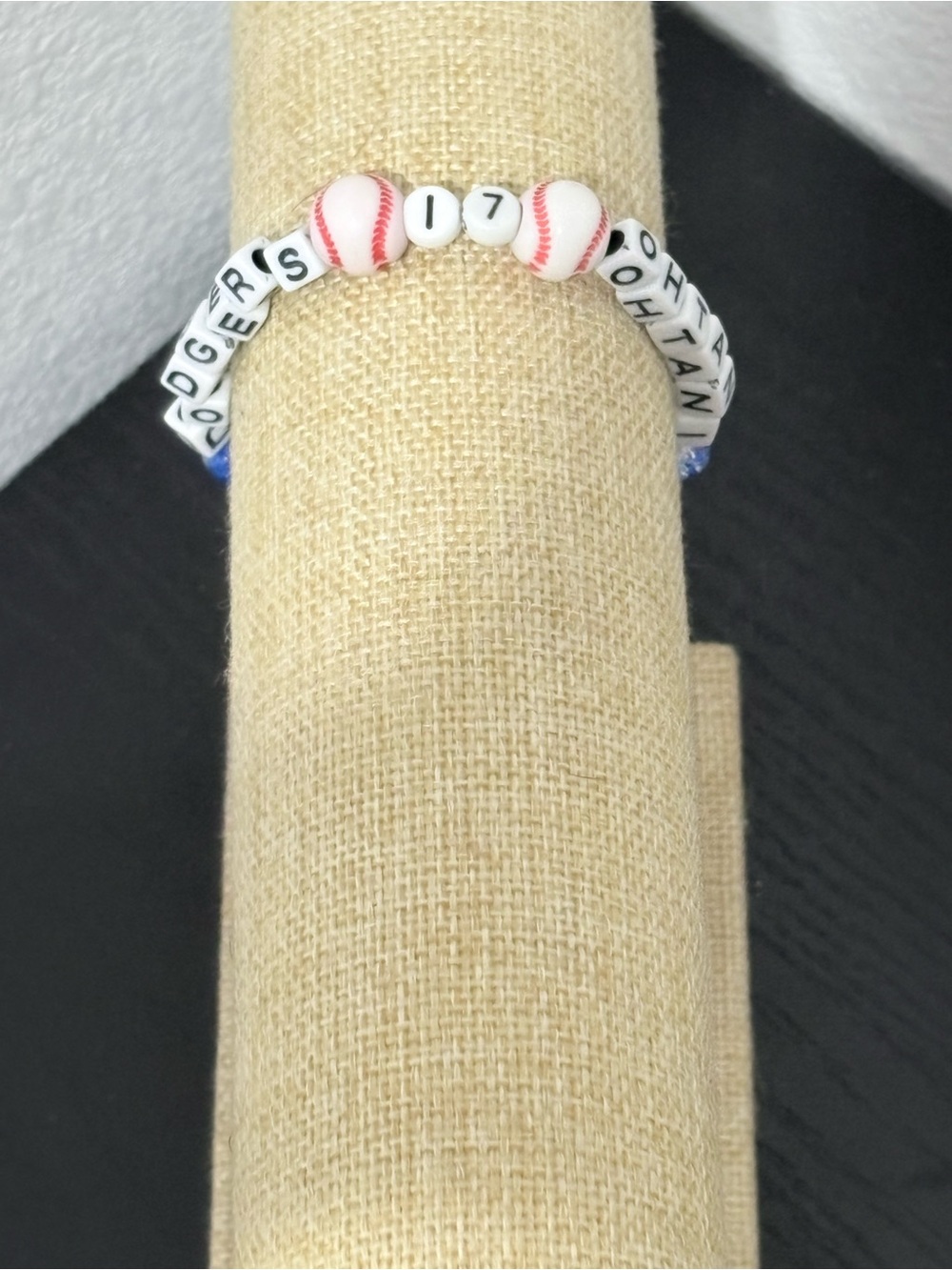 Handcrafted dodgers shohei ohtani beaded bracelet
